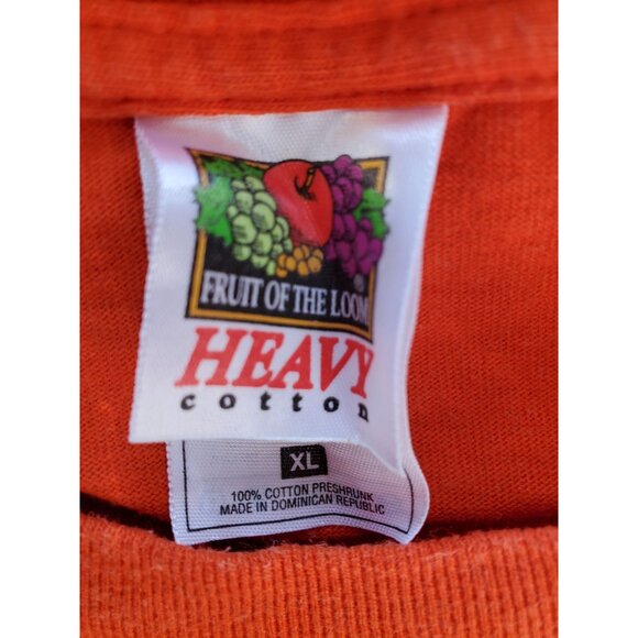 Sandys Harley-Davidson Memorial Run 2001 T-Shirt Orange XL Promo Ads on Back - Picture 3 of 10